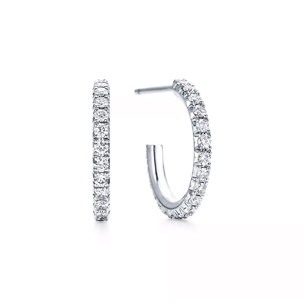 Tiffany metro hoop earrings